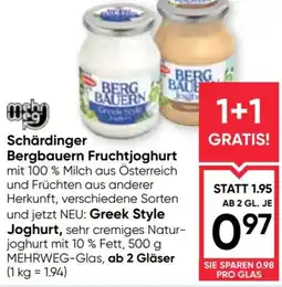 Maximarkt Schärdinger Bergbauern Fruchtjoghurt Angebot