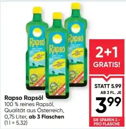 Maximarkt Rapso Rapsöl Angebot