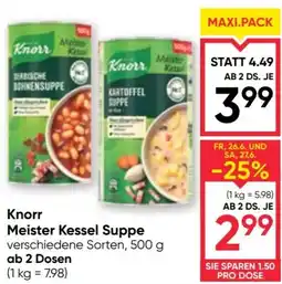 Maximarkt Knorr Meister Kessel Suppe Angebot