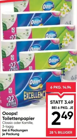 Maximarkt Ooops! Toilettenpapier Angebot