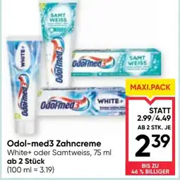 Maximarkt Odol-med3 Zahncreme Angebot