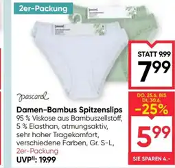 Maximarkt Damen-Bambus Spitzenslips Angebot