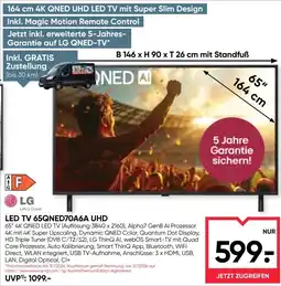 Maximarkt LED TV 65QNED70A6A UHD Angebot