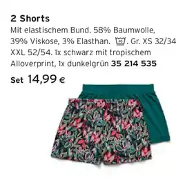 Tchibo Eduscho 2 Shorts Angebot