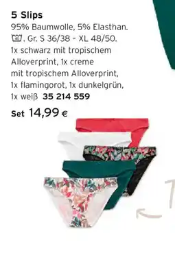 Tchibo Eduscho 5 Slips Angebot