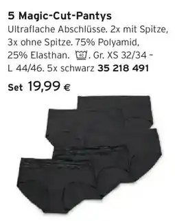 Tchibo Eduscho 5 Magic-Cut-Pantys Angebot