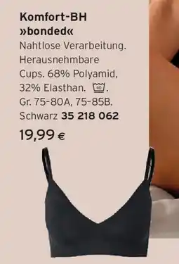 Tchibo Eduscho Komfort-BH bonded Schwarz Angebot