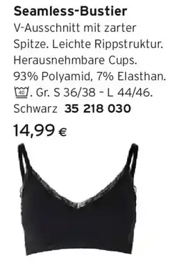 Tchibo Eduscho Seamless-Bustier, schwarz Angebot