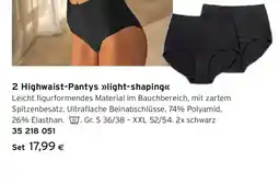 Tchibo Eduscho 2 Highwaist-Pantys light-shaping Angebot