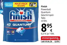 dm Finish powerball quantum geschirrspül- tabs 43 stk. Angebot