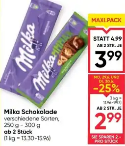 Maximarkt Milka Schokolade Angebot