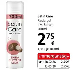 dm Satin Care Angebot