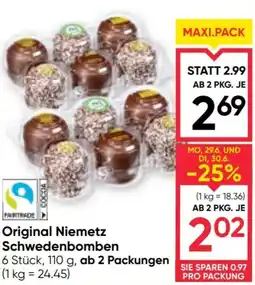 Maximarkt Original Niemetz Schwedenbomben Angebot