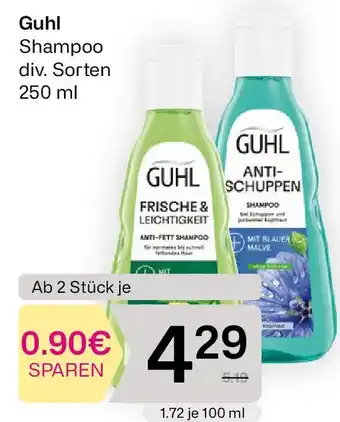 Bipa Guhl Shampoo Angebot