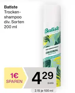 Bipa Batiste Trocken- shampoo Angebot