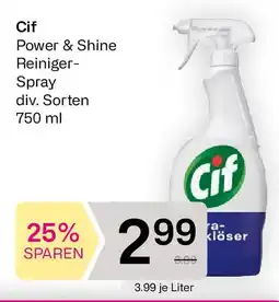 Bipa Cif Reiniger- Spray Angebot