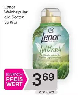 Bipa Lenor Weichspüler div. Sorten Angebot