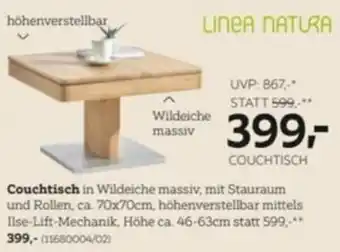 XXXLutz LINEA NATURA COUCHTISCH Angebot