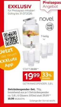 XXXLutz Getränkespender Angebot