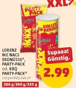 PENNY Lorenz nic nacs erdnüsse party-pack od. bbq party-pack Angebot