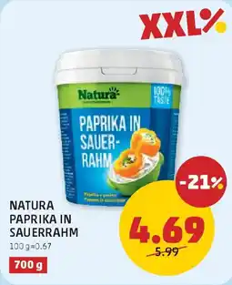 PENNY Natura PAPRIKA IN SAUERRAHM Angebot