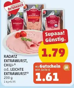 PENNY Radatz extrawurst chili- od. leichte extrawurst Angebot