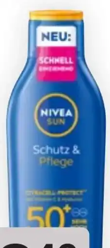 Bipa Nivea Sun Schutz & Pflege Sonnenmilch LSF 50+ Angebot