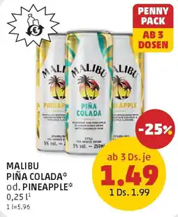 PENNY Malibu piña colada* od. pineapple Angebot