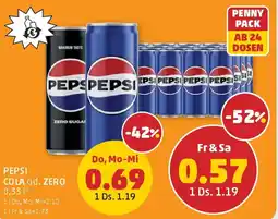 PENNY Pepsi cola od. zero Angebot