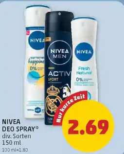 PENNY Nivea deo spray Angebot