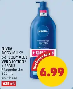 PENNY Nivea body milk od. body aloe vera lotion Angebot