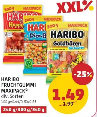 PENNY Haribo fruchtgummi maxipack Angebot