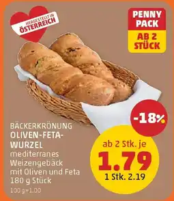 PENNY Bäckerkrönung oliven-feta- wurzel Angebot