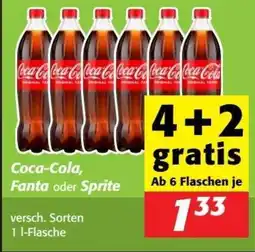 Nah&Frisch Coca-Cola, Fanta oder Sprite Angebot