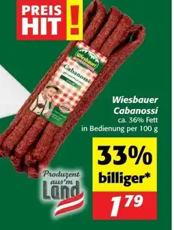 Nah&Frisch Wiesbauer Cabanossi Angebot