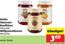 Nah&Frisch Darbo naturrein konfitüren oder wildpreiselbeeren Angebot