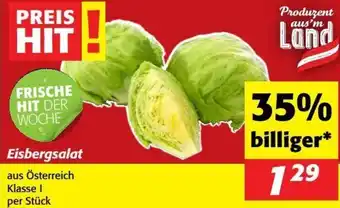 Nah&Frisch Eisbergsalat Angebot