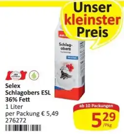 Kastner Selex Schlagobers ESL 36% Fett Angebot