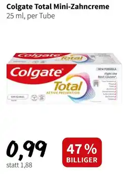 Der Grissemann Colgate Total Mini-Zahncreme Angebot