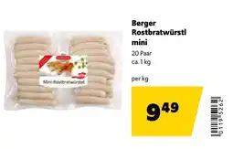 Eurogast Grissemann Berger rostbratwürstl mini Angebot