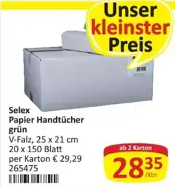 Kastner Selex Papier Handtücher grün Angebot