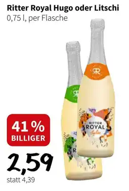 Der Grissemann Ritter Royal Hugo oder Litschi Angebot