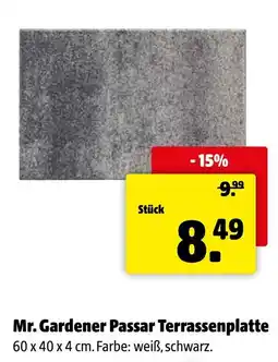 Der Grissemann Mr. Gardener Passar Terrassenplatte Angebot