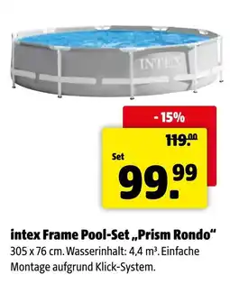 Der Grissemann Intex frame pool-set prism rondo Angebot
