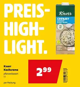 Eurogast Grissemann Knorr kochcreme pflanzenbasiert Angebot