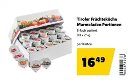 Eurogast Grissemann Tiroler Früchteküche Marmeladen Portionen Angebot