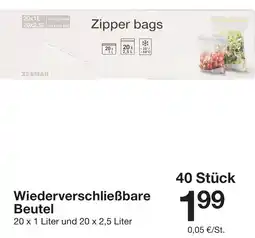 Zeeman Wiederverschließbare beutel Angebot