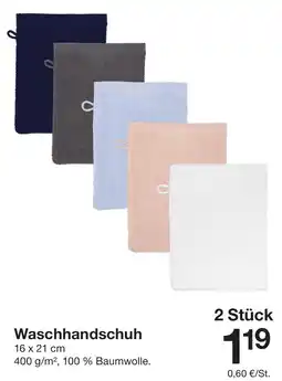 Zeeman Waschhandschuh Angebot