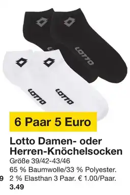 Zeeman Lotto damen- oder herren-knöchelsocken Angebot