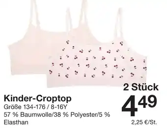 Zeeman Kinder-Croptop Angebot